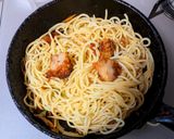 鶏の唐揚げみぞれスパゲッティ作り方8写真