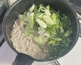 ネギとひき肉のスープ作り方5写真