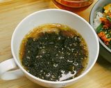 プルコギのタレで甘口ワカメスープ作り方7写真