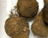 里芋と高野豆腐の煮物　吹きこぼれさせない作り方1写真