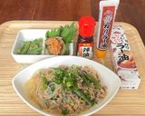 春雨とひき肉といんげんのピリ辛炒め作り方6写真