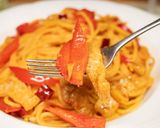 豚肉とパプリカのパスタ作り方11写真