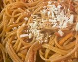【簡単】スパゲッティーナポリタン☆残り物作り方5写真