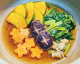 かぼちゃと小松菜の煮浸し作り方1写真