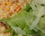 贅沢！えび油と朝採りレタスのえびレタスチャーハン作り方2写真