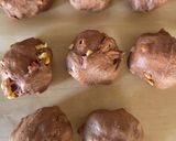 ココア＆チョコのハートパン作り方2写真
