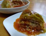 レンジにお任せ♪どデカい・ロールキャベツ作り方13写真