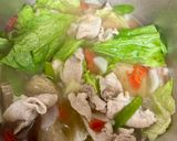 超簡単、体整う、食物繊維たっぷりレタス鍋作り方3写真