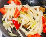 香り立つ＊セロリと豚肉のカレー風味炒め作り方4写真