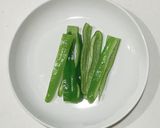 鶏ひき肉とピーマンの挟み焼き作り方1写真