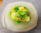 今夜の夕飯♪春キャベツの旨だし炒め作り方3写真