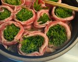 【ヘルシー】キャベツと水菜の豚肉ロール作り方11写真