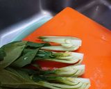 チンゲン菜と豚肉の炒めもん作り方3写真