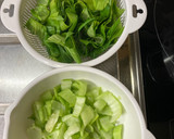 茄子と青梗菜のトマトソース炒め作り方2写真