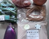 玄米こめ粉麺de焼きうどん作り方1写真