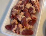若鶏ハツのガーリックバター炒め作り方1写真