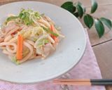 白菜の味噌焼きうどん作り方8写真