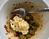 オクラとXO醤の中華風ピザ作り方1写真