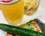 簡単　もずくときゅうりのシンプル酢の物作り方1写真
