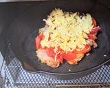 鶏の唐揚げのトマトチーズ焼き作り方4写真