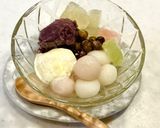 簡単おやつおもてなしにも。梅クリーム白玉あんみつ作り方7写真