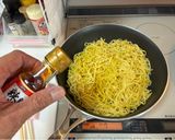 肉味噌消費レシピニラともやしのかた焼そば作り方8写真