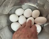 横浜発♡炊飯器で焼いたような塩味の卵作り方1写真