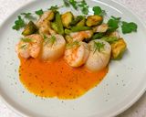オマール海老のソースでホタテとエビと野菜作り方9写真