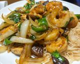本格！海老と野菜のオイスターソース作り方12写真
