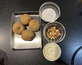 ローストナッツとクリームチーズのいももち作り方1写真
