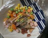 全てレンジさっぱり洋風梅ウスター炒飯弁当作り方3写真