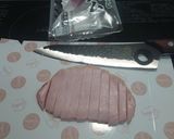 ハムとしめじの卵とじ作り方1写真