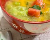 かぼちゃとトマトとレタスで栄養満点♡お味噌汁♪作り方4写真