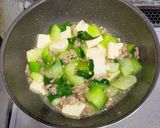 チンゲン菜と豆腐の中華風そぼろあん作り方5写真