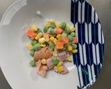 レンジ簡単中華風ビビンバ味炒飯弁当作り方2写真