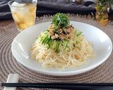 混ぜるだけ☆大葉香るツナ塩昆布素麺。作り方5写真
