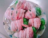 ＊チーズ入りピーマンの肉巻きレンジ蒸し＊作り方2写真