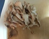 舞茸と鶏もも肉の和風パスタ作り方1写真