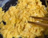 豚こま切れ肉で！三色丼作り方4写真