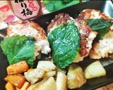 【しそ香る🌿】つくね風バーグ🍴ライスペーパー消費作り方8写真