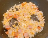 ソーセージ玉子チャーハン作り方3写真