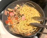 秋を先取り⭐︎キノコと明太子の具沢山な和風パスタ作り方5写真