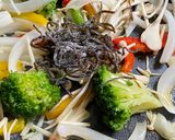 お一人様ランチdeワンパン塩昆布パスタ作り方1写真