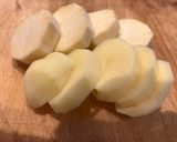 新じゃが芋と薩摩芋芋のホットサラダ🍠作り方1写真