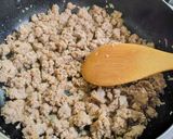 エノキと豆腐のひき肉スープ作り方2写真