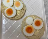ゆで卵、マヨチーズのトースト♪作り方1写真