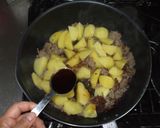 ひき肉じゃが芋インゲン炒め♪簡単レシピ作り方5写真