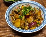 鶏ももとさつまいも・れんこん・舞茸のオイ炒め作り方12写真