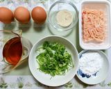 簡単ランチ！鶏ひき肉と卵の餡掛け親子丼作り方1写真