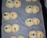 プチXmas会Snowマンのパン作り方4写真